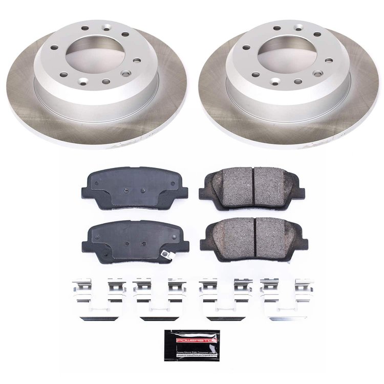 SC5906 Semi-Coated Rotor & Low-Dust Ceramic Brake Pad Kit