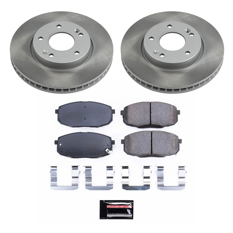 SC5911 Semi-Coated Rotor & Low-Dust Ceramic Brake Pad Kit