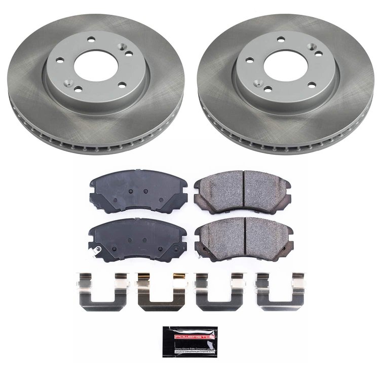SC5913 Semi-Coated Rotor & Low-Dust Ceramic Brake Pad Kit