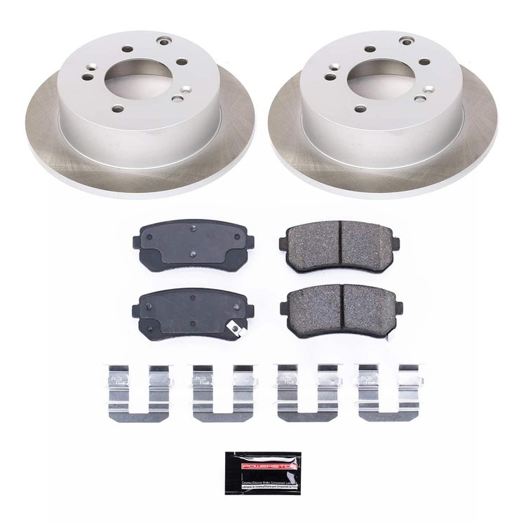 SC5915 Semi-Coated Rotor & Low-Dust Ceramic Brake Pad Kit