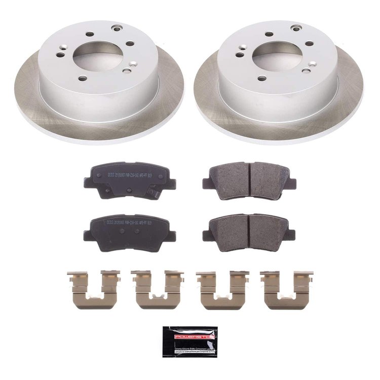 SC5916 Semi-Coated Rotor & Low-Dust Ceramic Brake Pad Kit