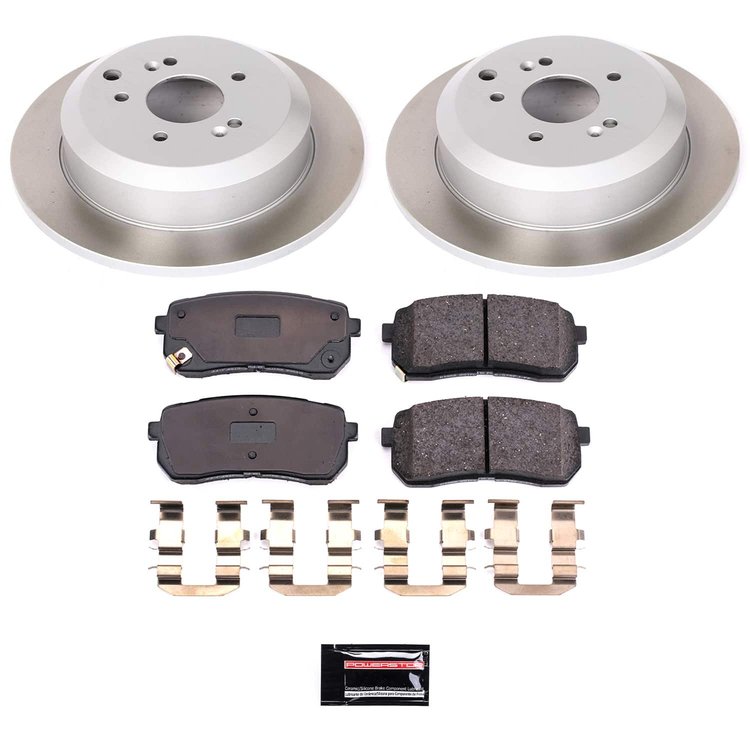 SC5920 Semi-Coated Rotor & Low-Dust Ceramic Brake Pad Kit