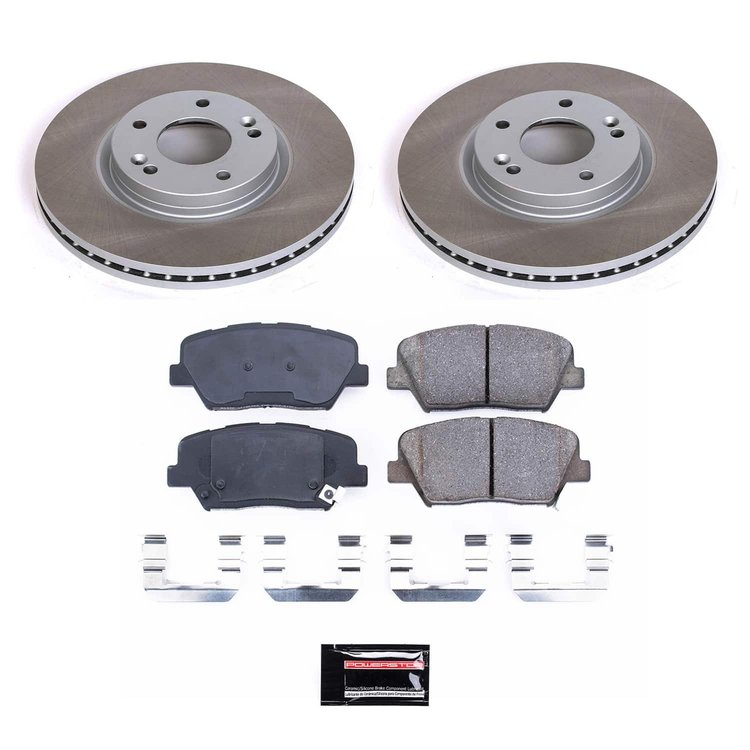 SC5926 Semi-Coated Rotor & Low-Dust Ceramic Brake Pad Kit