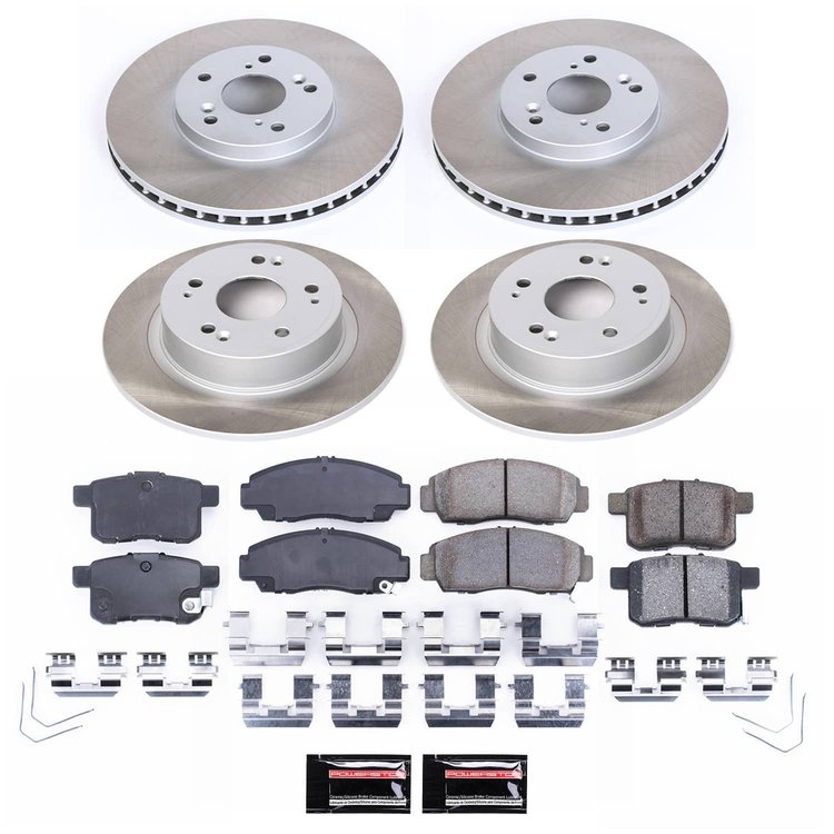 SC5935 Semi-Coated Rotor & Low-Dust Ceramic Brake Pad Kit