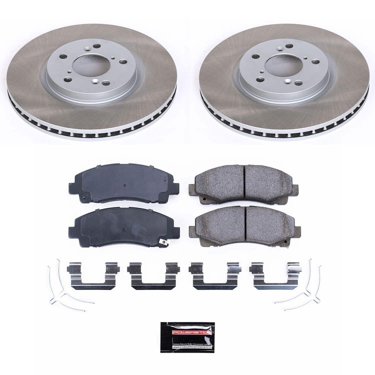 SC5939 Semi-Coated Rotor & Low-Dust Ceramic Brake Pad Kit