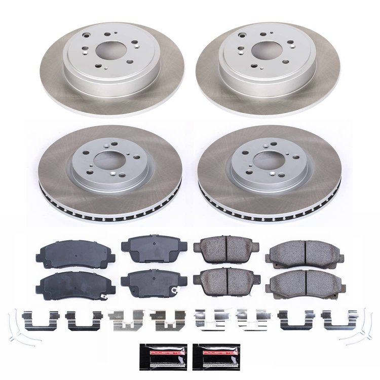 SC5940 Semi-Coated Rotor & Low-Dust Ceramic Brake Pad Kit