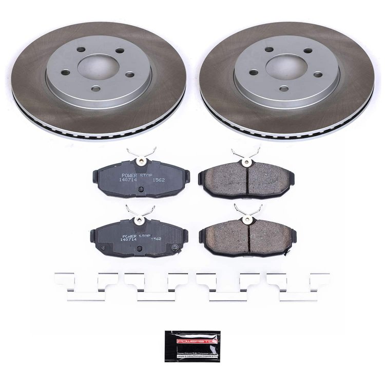 SC5941 Semi-Coated Rotor & Low-Dust Ceramic Brake Pad Kit