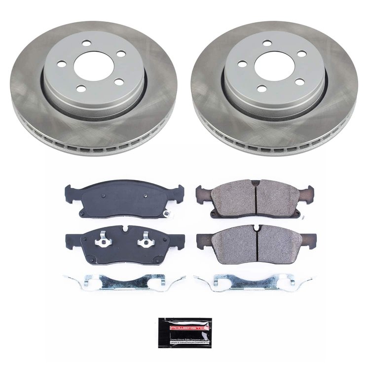 SC5951 Semi-Coated Rotor & Low-Dust Ceramic Brake Pad Kit