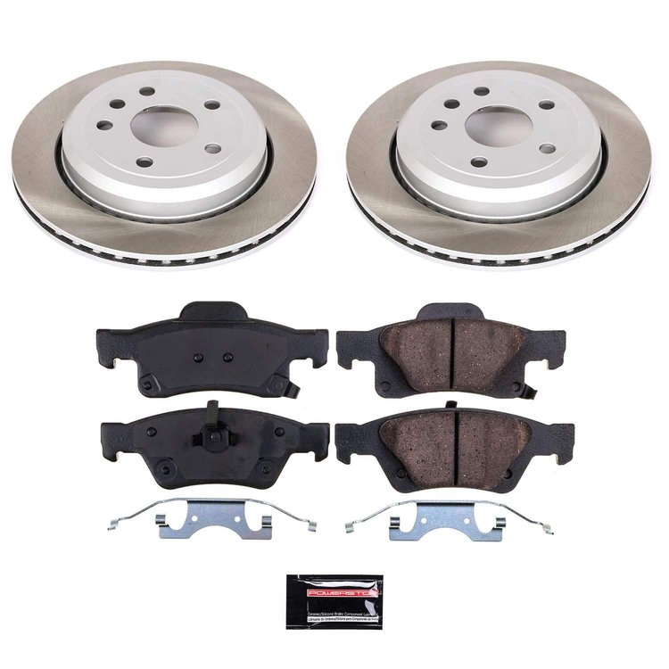 SC5953 Semi-Coated Rotor & Low-Dust Ceramic Brake Pad Kit