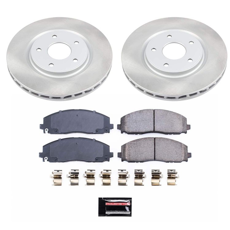 SC5959 Semi-Coated Rotor & Low-Dust Ceramic Brake Pad Kit