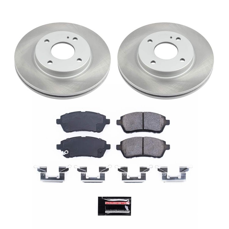 SC5969 Semi-Coated Rotor & Low-Dust Ceramic Brake Pad Kit