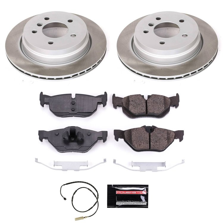 SC5980 Semi-Coated Rotor & Low-Dust Ceramic Brake Pad Kit