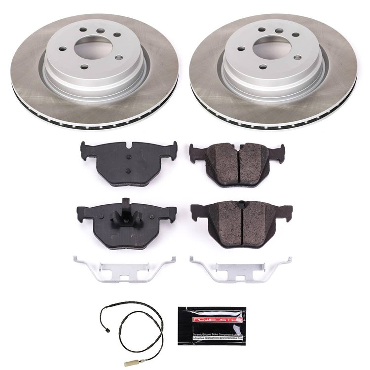 SC5982 Semi-Coated Rotor & Low-Dust Ceramic Brake Pad Kit