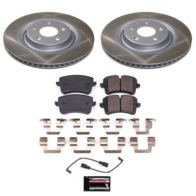 SC6001 Semi-Coated Rotor & Low-Dust Ceramic Brake Pad Kit