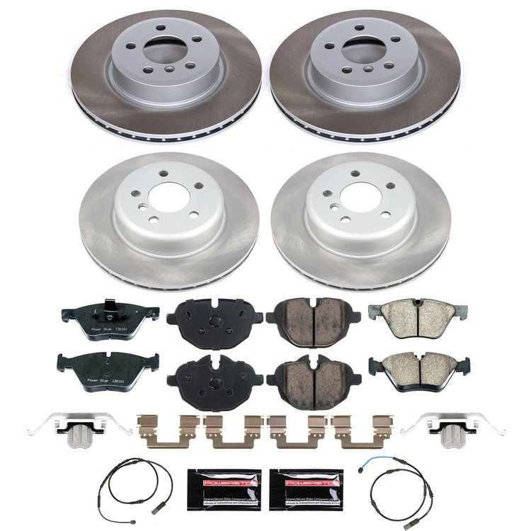 SC6033 Semi-Coated Rotor & Low-Dust Ceramic Brake Pad Kit