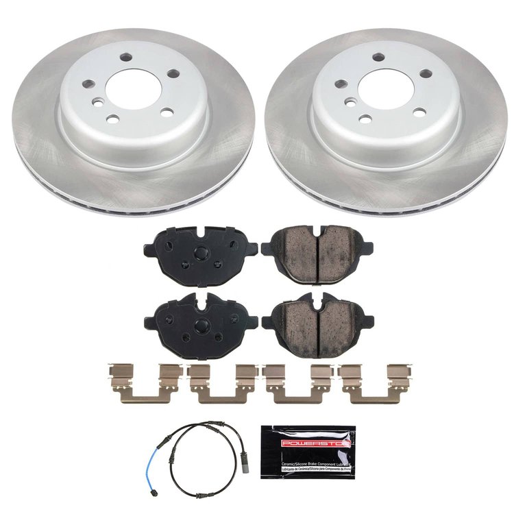 SC6034 Semi-Coated Rotor & Low-Dust Ceramic Brake Pad Kit