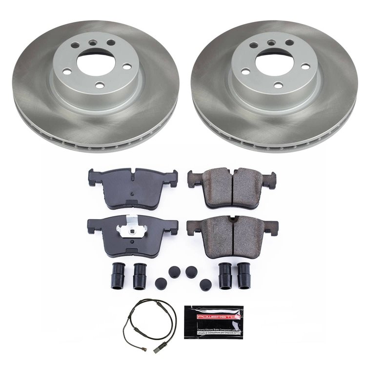 SC6038 Semi-Coated Rotor & Low-Dust Ceramic Brake Pad Kit