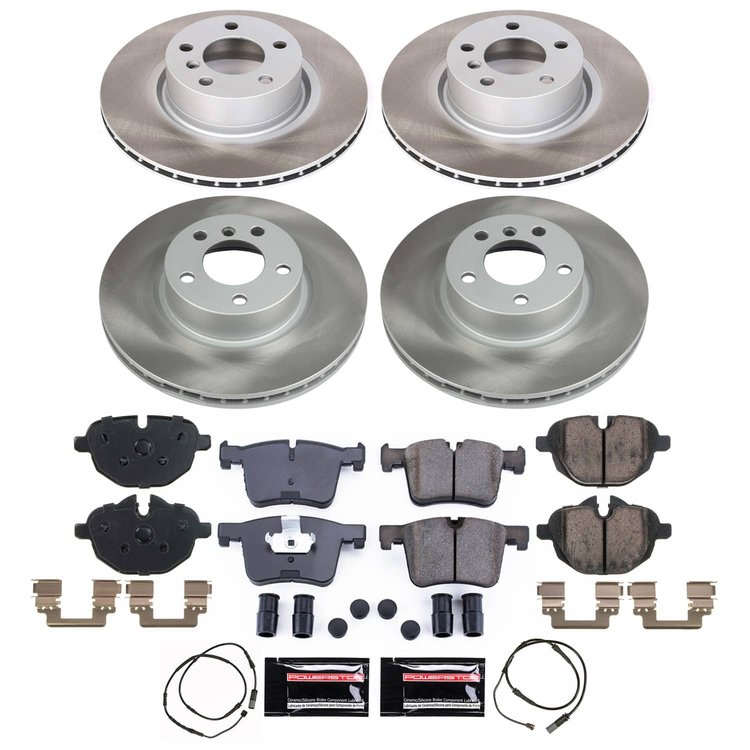 SC6039 Semi-Coated Rotor & Low-Dust Ceramic Brake Pad Kit