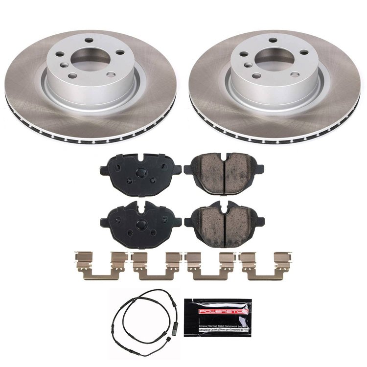SC6040 Semi-Coated Rotor & Low-Dust Ceramic Brake Pad Kit