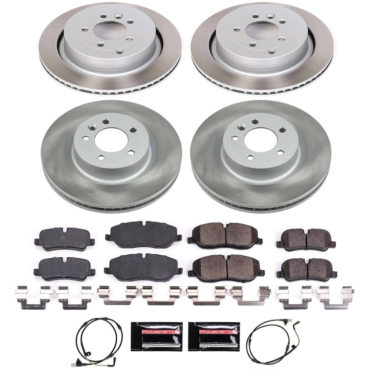 SC6048 Semi-Coated Rotor & Low-Dust Ceramic Brake Pad Kit