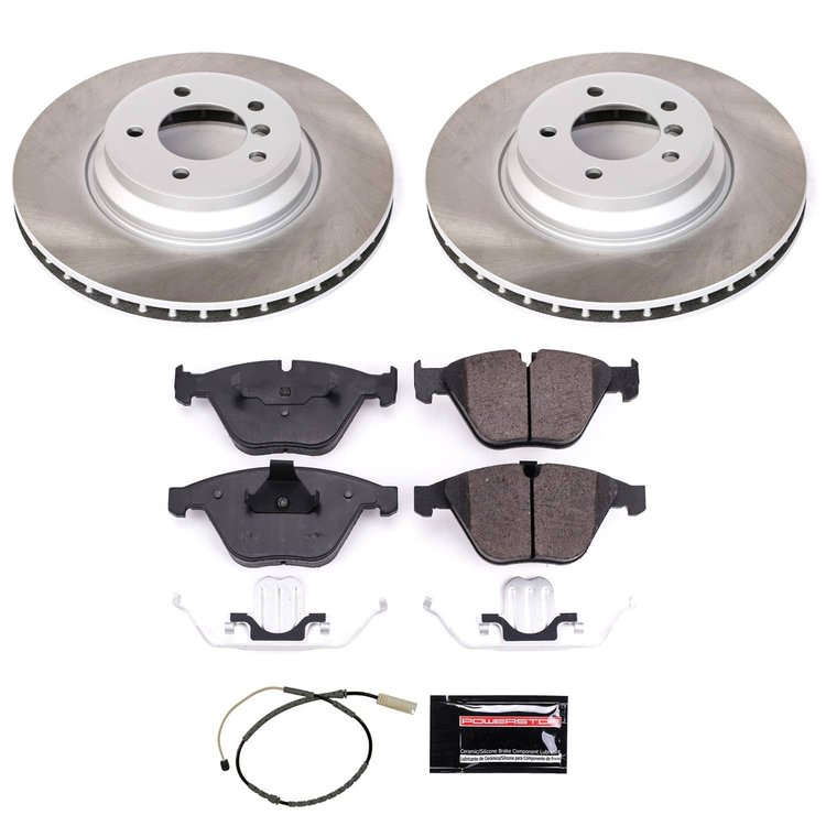 SC6058 Semi-Coated Rotor & Low-Dust Ceramic Brake Pad Kit