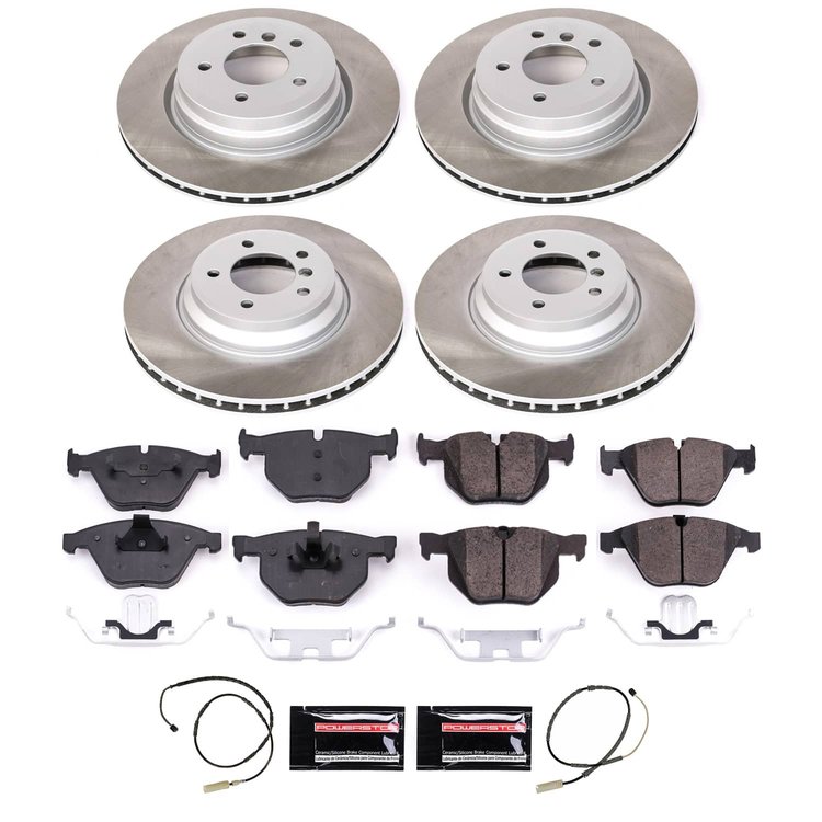 SC6059 Semi-Coated Rotor & Low-Dust Ceramic Brake Pad Kit