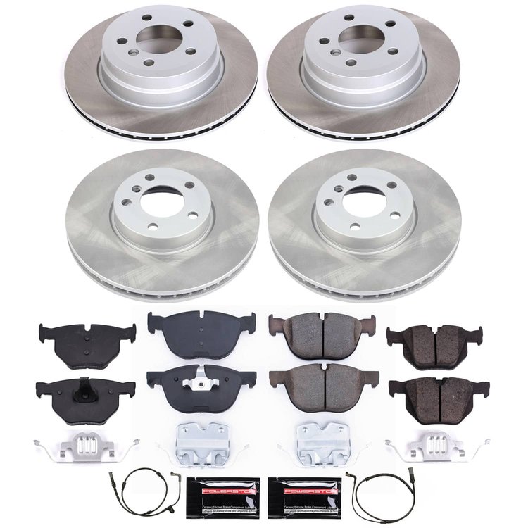 SC6063 Semi-Coated Rotor & Low-Dust Ceramic Brake Pad Kit