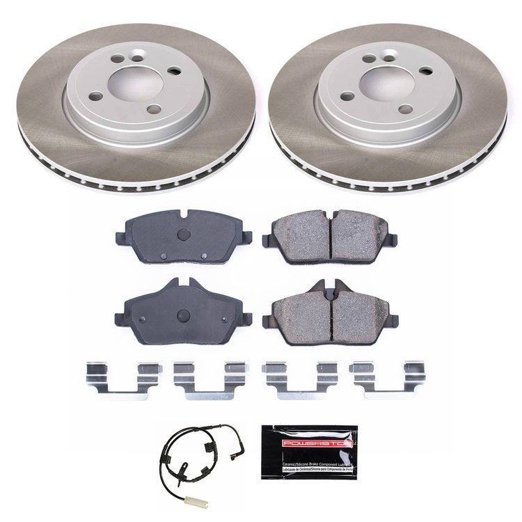 SC6066 Semi-Coated Rotor & Low-Dust Ceramic Brake Pad Kit