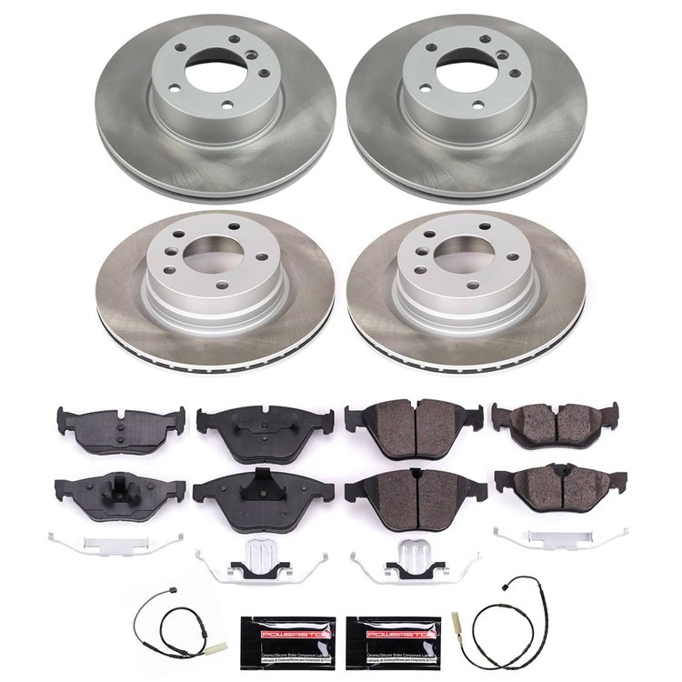SC6072 Semi-Coated Rotor & Low-Dust Ceramic Brake Pad Kit