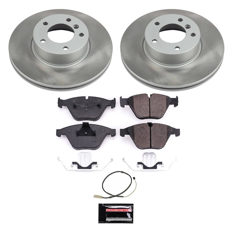 SC6073 Semi-Coated Rotor & Low-Dust Ceramic Brake Pad Kit