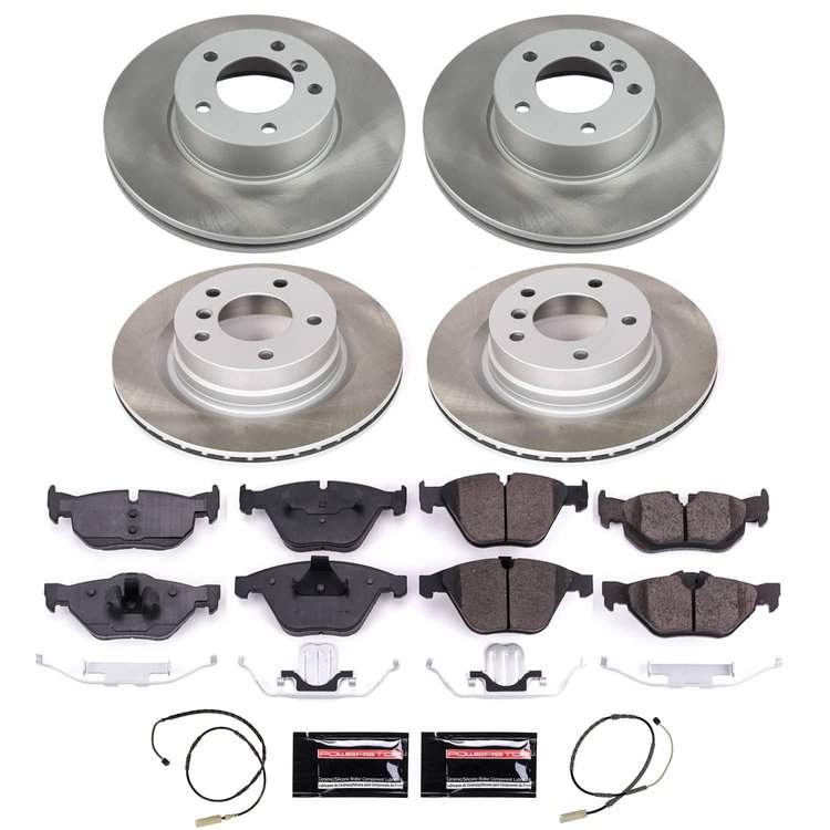 SC6074 Semi-Coated Rotor & Low-Dust Ceramic Brake Pad Kit