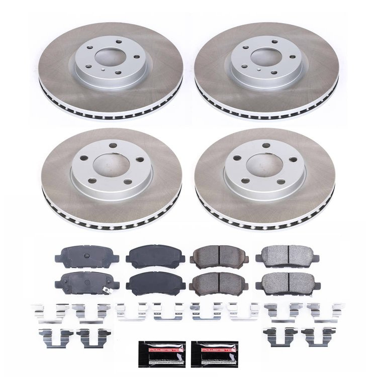 SC6075 Semi-Coated Rotor & Low-Dust Ceramic Brake Pad Kit