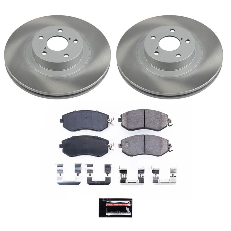 SC6082 Semi-Coated Rotor & Low-Dust Ceramic Brake Pad Kit
