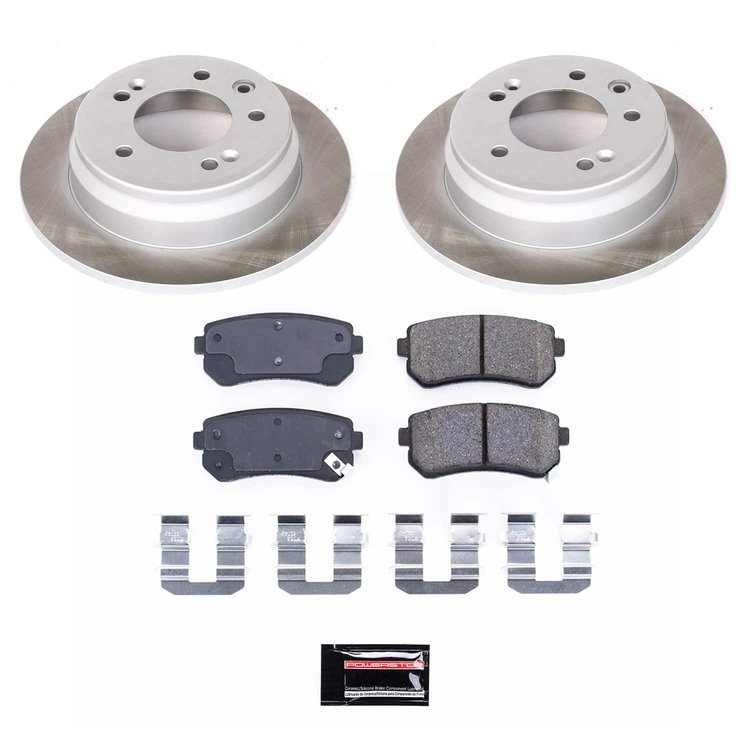 SC6093 Semi-Coated Rotor & Low-Dust Ceramic Brake Pad Kit