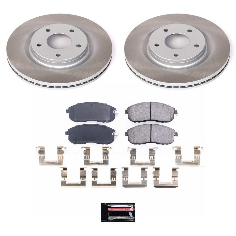 SC6094 Semi-Coated Rotor & Low-Dust Ceramic Brake Pad Kit