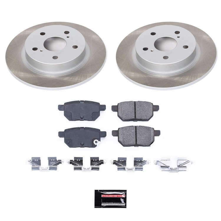 SC6097 Semi-Coated Rotor & Low-Dust Ceramic Brake Pad Kit
