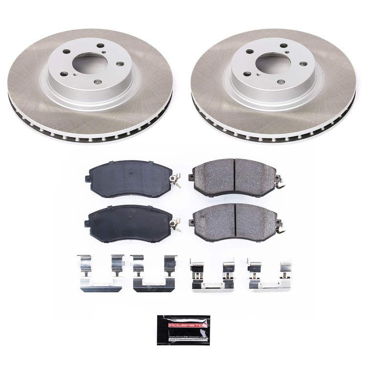 SC6111 Semi-Coated Rotor & Low-Dust Ceramic Brake Pad Kit