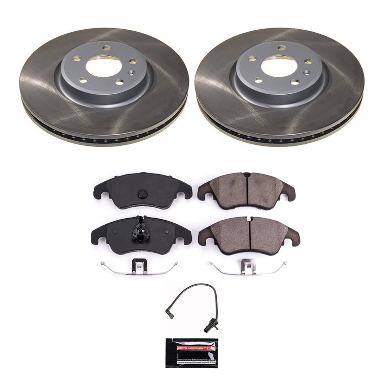 SC6133 Semi-Coated Rotor & Low-Dust Ceramic Brake Pad Kit