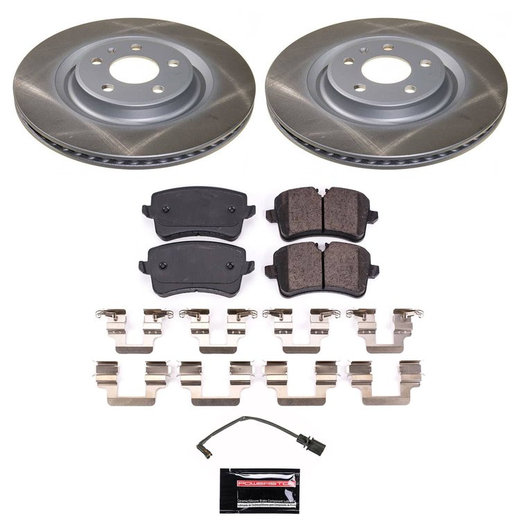 SC6139 Semi-Coated Rotor & Low-Dust Ceramic Brake Pad Kit