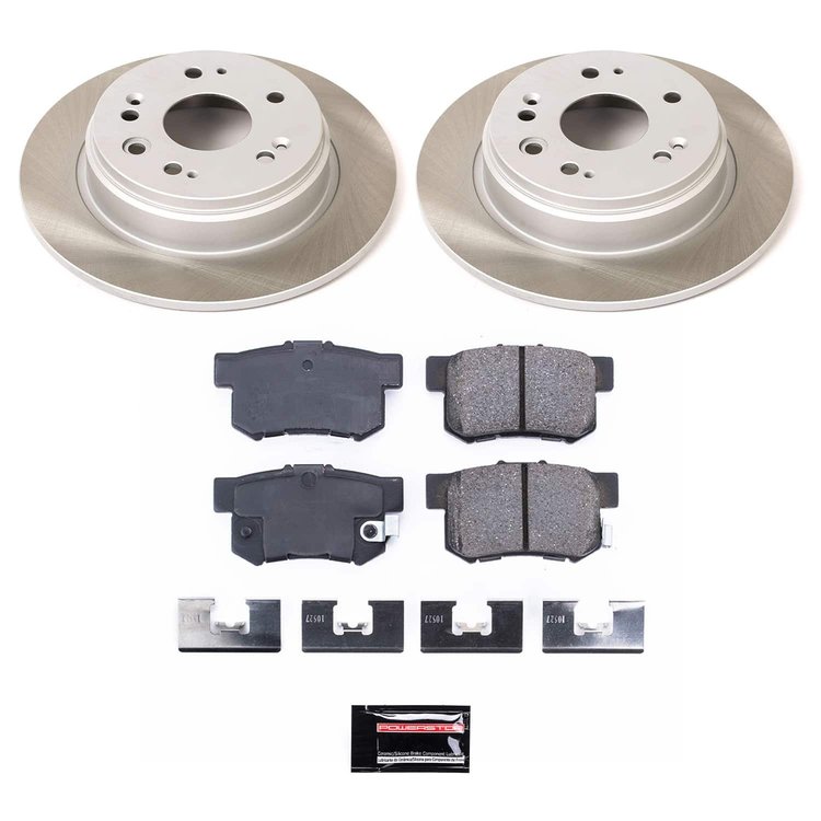 SC6172 Semi-Coated Rotor & Low-Dust Ceramic Brake Pad Kit