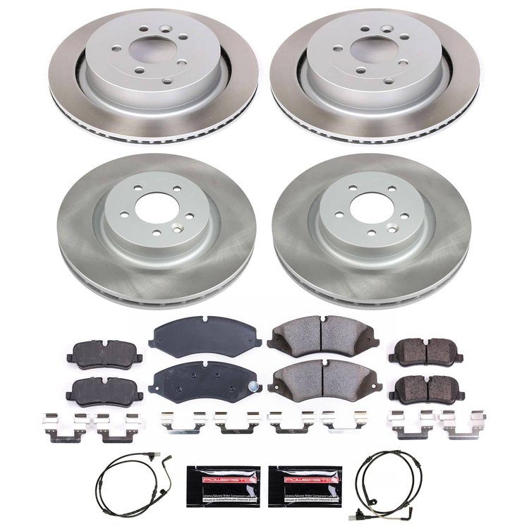 SC6227 Semi-Coated Rotor & Low-Dust Ceramic Brake Pad Kit