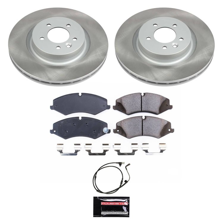SC6228 Semi-Coated Rotor & Low-Dust Ceramic Brake Pad Kit