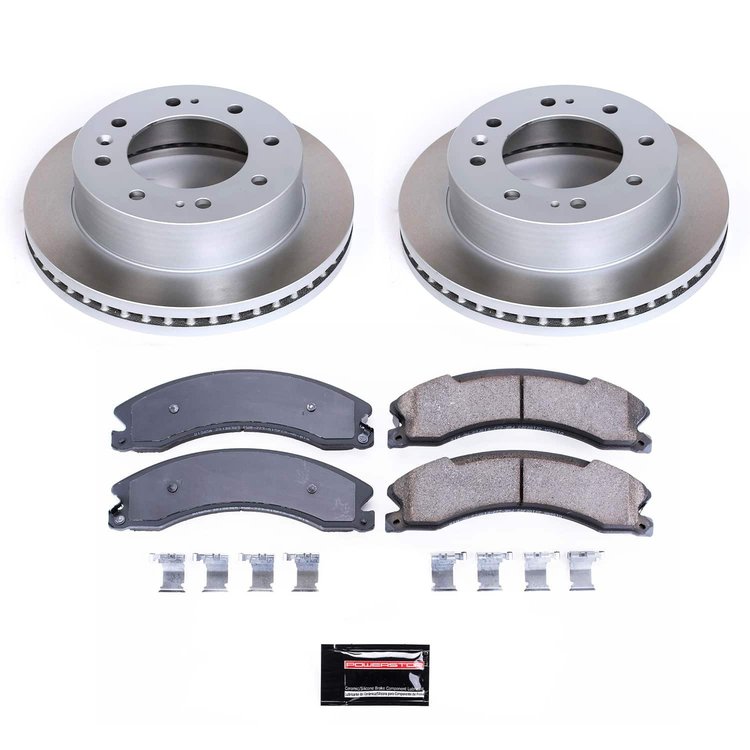 SC6258 Semi-Coated Rotor & Low-Dust Ceramic Brake Pad Kit