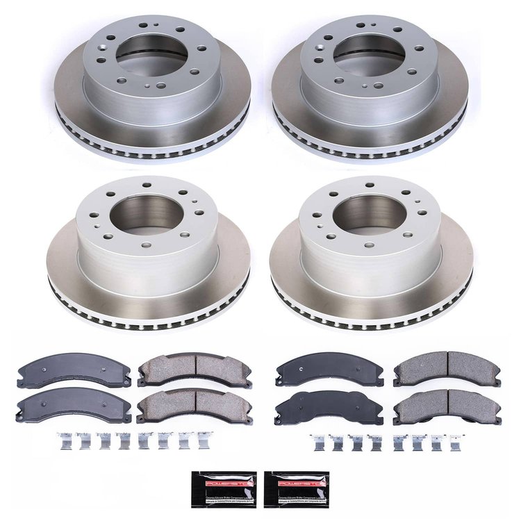 SC6259 Semi-Coated Rotor & Low-Dust Ceramic Brake Pad Kit