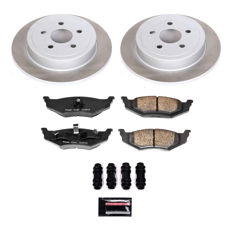 SC6266 Semi-Coated Rotor & Low-Dust Ceramic Brake Pad Kit