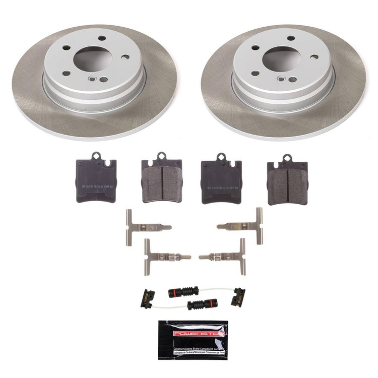 SC627 Semi-Coated Rotor & Low-Dust Ceramic Brake Pad Kit