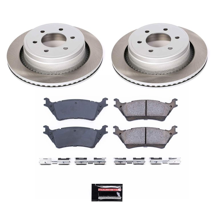 SC6271 Semi-Coated Rotor & Low-Dust Ceramic Brake Pad Kit