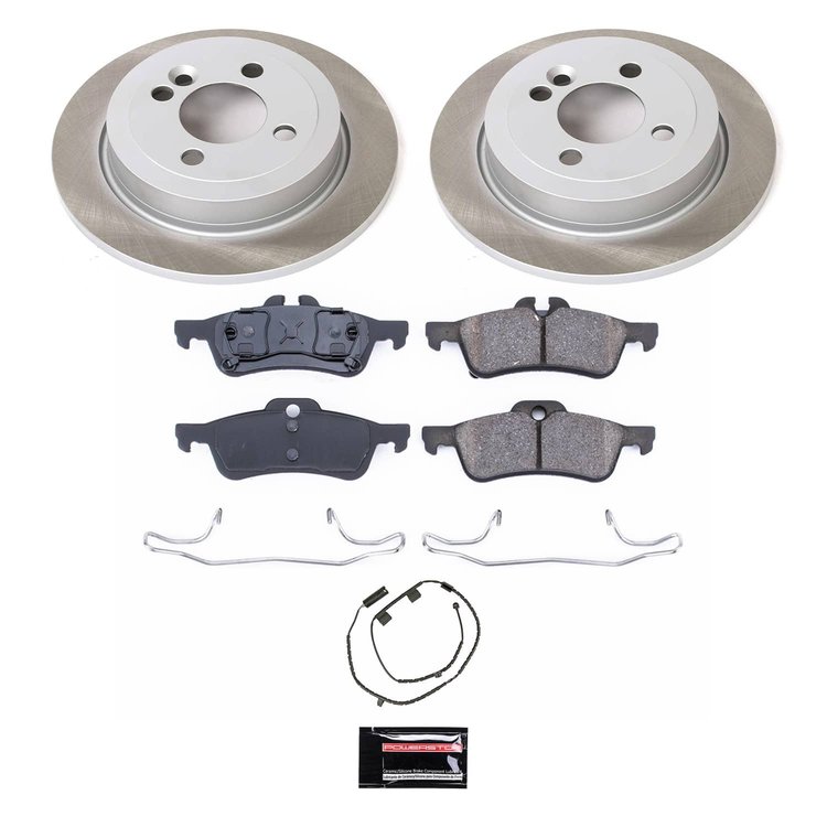 SC6280 Semi-Coated Rotor & Low-Dust Ceramic Brake Pad Kit