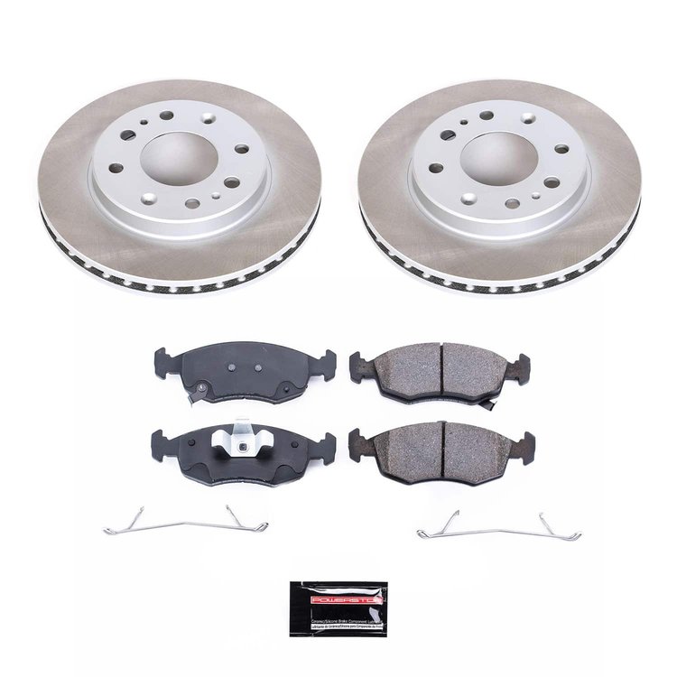 SC6290 Semi-Coated Rotor & Low-Dust Ceramic Brake Pad Kit