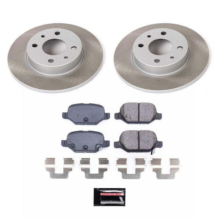 SC6292 Semi-Coated Rotor & Low-Dust Ceramic Brake Pad Kit